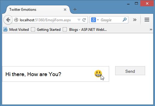 Clicking Twitter Emoji